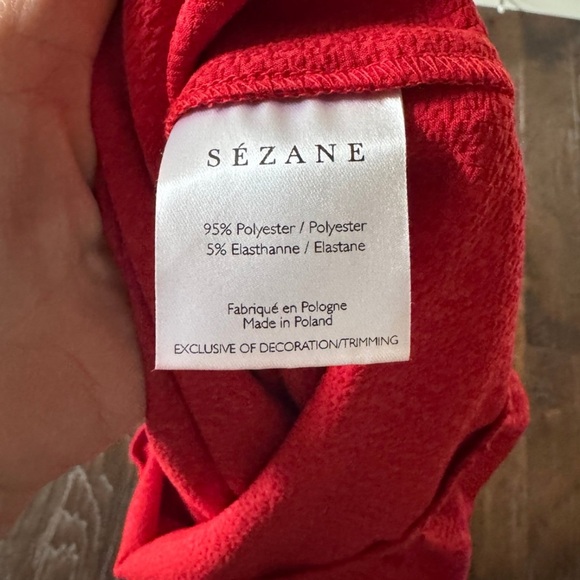 Sézane Red Ruffled blouse - Picture 2 of 6